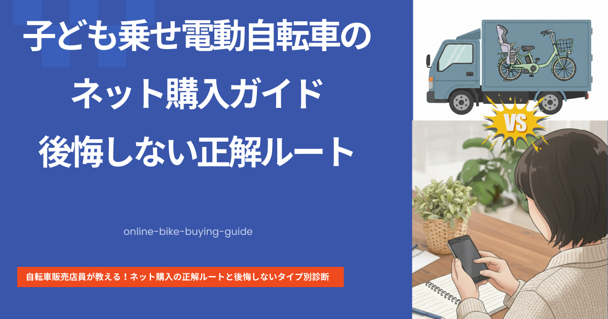 子ども乗せ電動自転車のネット購入ガイド　後悔しない正解ルート